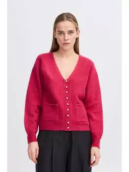 Вязаный свитер ICHI, розовый