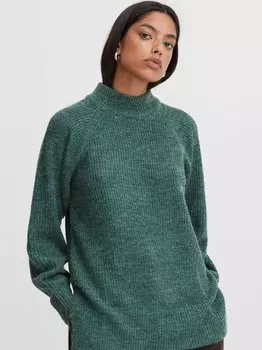 Вязаный свитер Ichi, синий