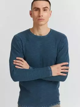 Вязаный свитер идкарпо Indicode, синий