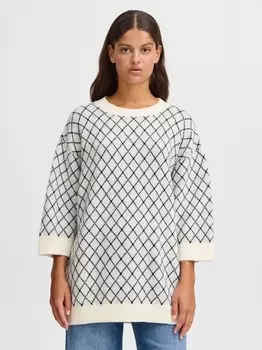 Вязаный свитер ихалвино мс Ichi, белый