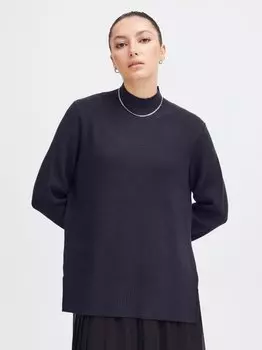 Вязаный свитер ихбостон Ichi, синий