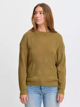 Вязаный свитер ихбостон Ichi, зеленый