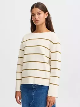 Вязаный свитер ихбостон лс6 Ichi, бежевый