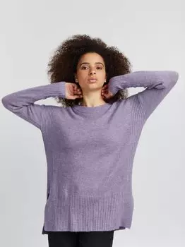 Вязаный свитер ихкамара Ichi, фиолетовый