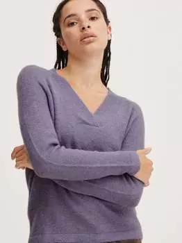 Вязаный свитер ихкамара Ichi, фиолетовый