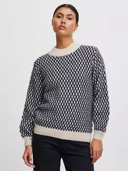 Вязаный свитер ихкамара Ichi, синий