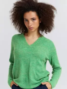 Вязаный свитер ихкамара Ichi, зеленый