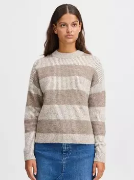 Вязаный свитер ихкамара лс13 Ichi, бежевый