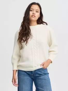 Вязаный свитер ихкамара мс3 Ichi, белый