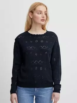 Вязаный свитер ихлалуха Ichi, синий