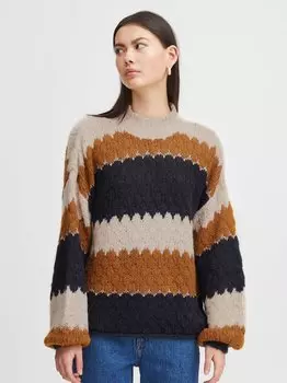 Вязаный свитер ихосанса Ichi, синий