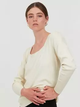 Вязаный свитер ихрувера Ichi, бежевый