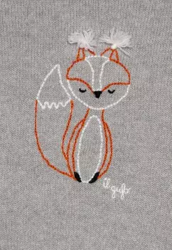 Вязаный свитер Il Gufo, серый