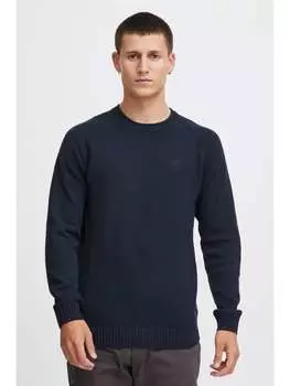 Вязаный свитер INDICODE, темно-синий