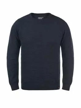 Вязаный свитер INDICODE, темно-синий