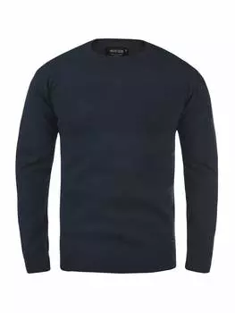 Вязаный свитер INDICODE, темно-синий
