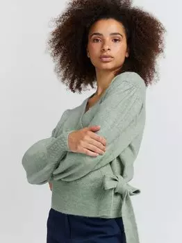 Вязаный свитер иолен Ichi, синий