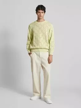 Вязаный свитер из чистого хлопка модель 'KALEY' Carhartt Work In Progress, светло-желтый