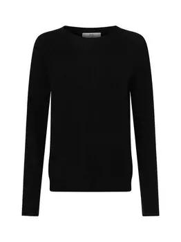 Вязаный свитер из чистого кашемира Ipuri Essentials, черный