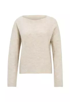Вязаный свитер из фантазийной пряжи BETTY BARCLAY, цвет Light Beige Melange