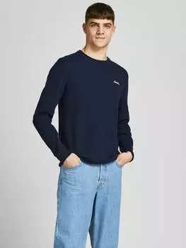 Вязаный свитер из Jack & Jones, синий