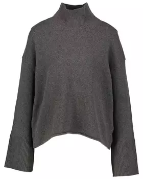 Вязаный свитер из натуральной шерсти. Marc O'Polo, серый