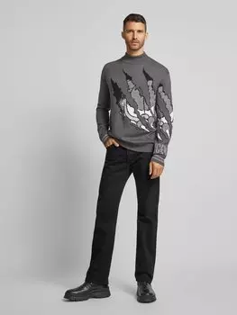 Вязаный свитер из натуральной шерсти с воротником-стойкой, модель «MAGLIA» Iceberg