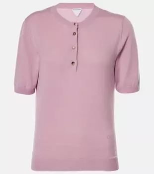 Вязаный свитер из шерсти с рельефным узором Bottega Veneta, Thistle