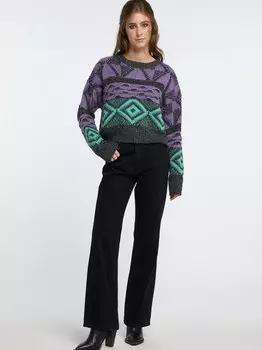 Вязаный свитер Izia, фиолетовый