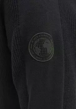 Вязаный свитер Jack & Jones, черный