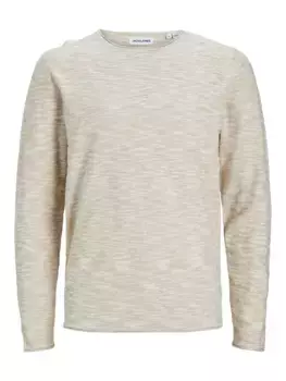 Вязаный свитер Jack & Jones "JJSLUB KNIT CREW NECK PS24", цвет Crockery