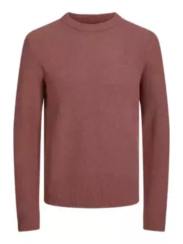 Вязаный свитер Jack & Jones "JORBRODY KNIT CREW NECK BF", цвет Red Ochre