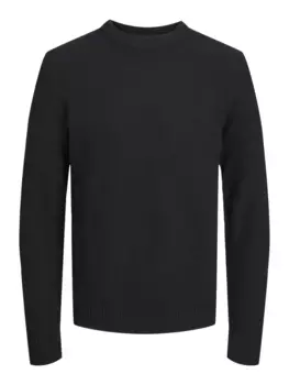 Вязаный свитер Jack & Jones "JORBRODY KNIT CREW NECK BF", черный