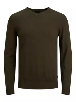 Вязаный свитер Jack & Jones, зеленый