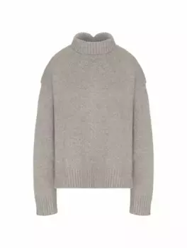 Вязаный свитер Jil Sander, серый