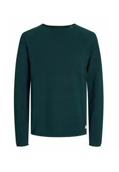 Вязаный свитер JJEHILL Jack & Jones, бирюзовый