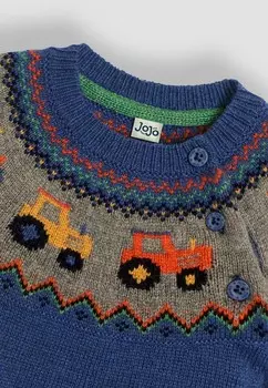 Вязаный свитер JoJo Maman Bb, синий