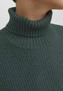 Вязаный свитер Junior Rollkragen Jack & Jones, темно-зеленый