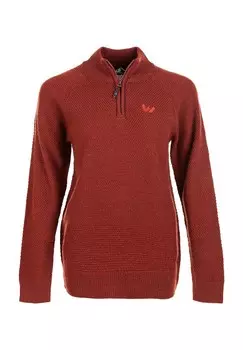 Вязаный свитер Камры с высоким воротником WHISTLER, цвет Russet Brown