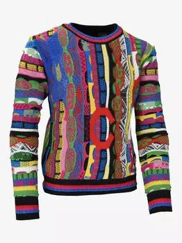 Вязаный свитер касатта Carlo Colucci, красный