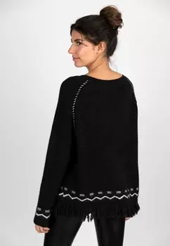 Вязаный свитер KILIM Grace, черный