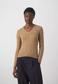 Вязаный свитер KIMBERLY Polo Ralph Lauren, цвет camel