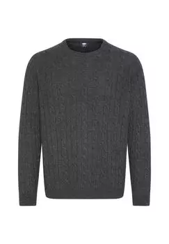 Вязаный свитер косным узором POLO SYLT, цвет Black Oyster Melange