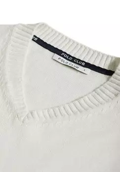 Вязаный свитер KYLIE Polo Club, белый