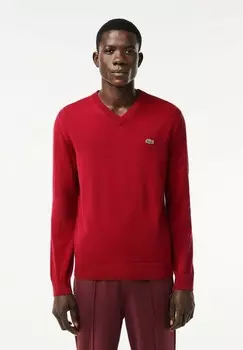 Вязаный свитер Lacoste, Бордо