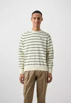 Вязаный свитер Lacoste, кремовый