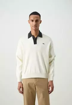 Вязаный свитер Lacoste, разноцветный