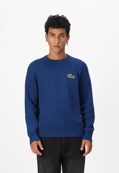 Вязаный свитер Lacoste, темно-синий