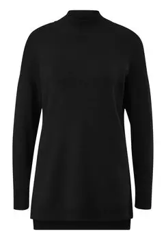 Вязаный свитер LANGER MIT TURTLENECK comma, цвет schwarz