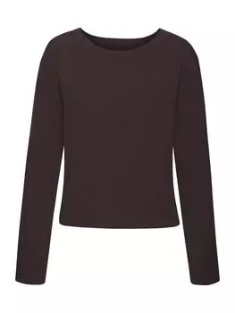 Вязаный свитер LASCANA, коричневый